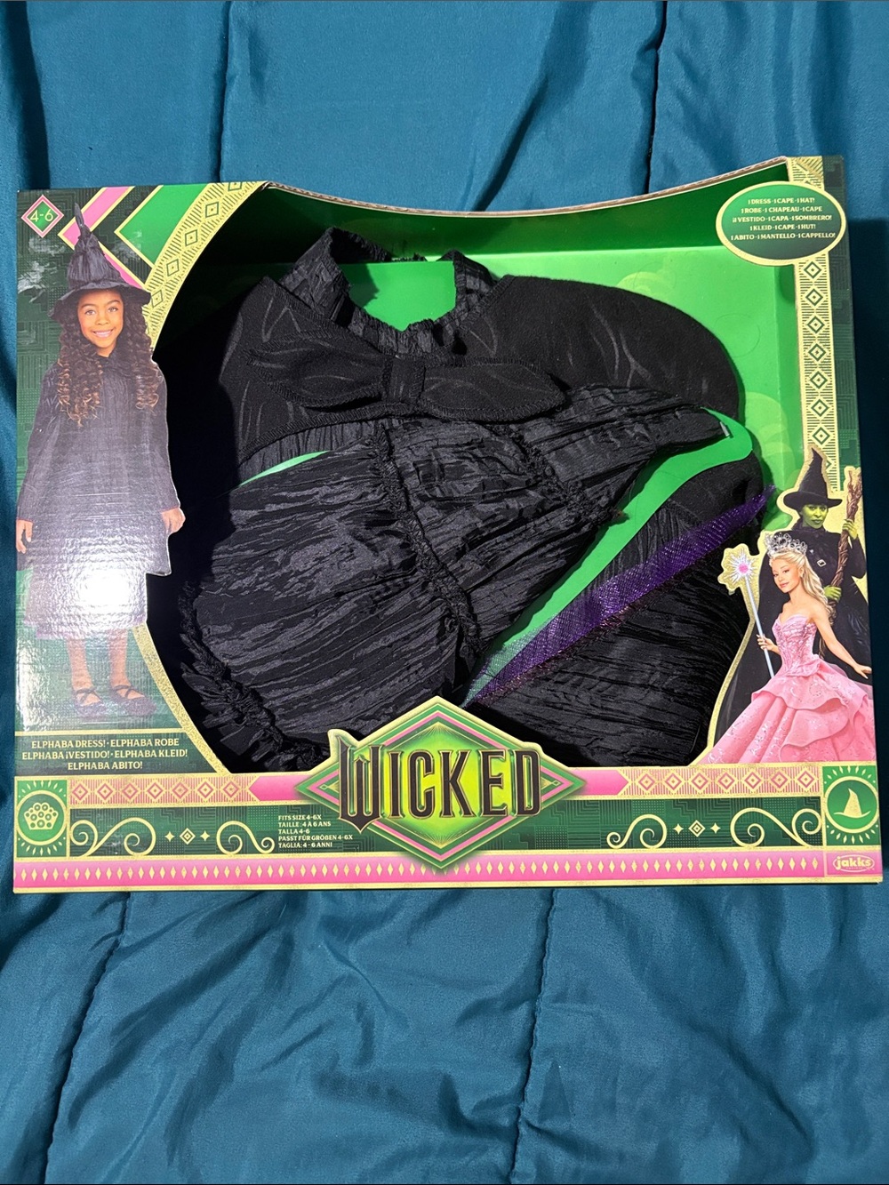 Wicked Elphaba Dress - Girls Black Wicked Witch Costume Dress - Girls 4 - 6x